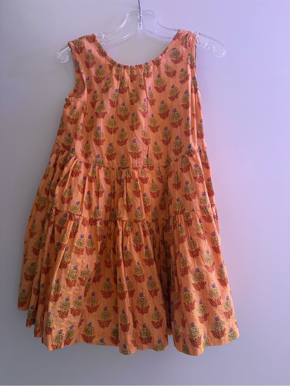 Pink Chicken Peach Floral Tiered Sundress - size 3T - NWT